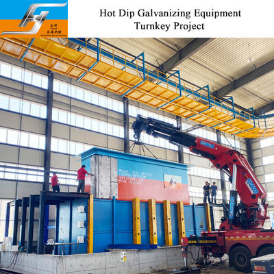 Smart Control Hot Dip Galvanizing Line with High Velocity Pulse Firing System and Customized Dimension Zinc Kettle