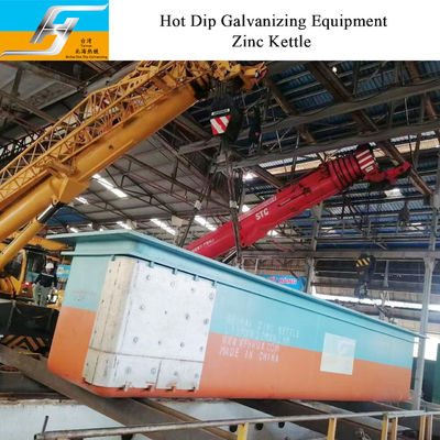 High Quality XG-08 Steel Zinc Kettle with 60mm Thickness and Round Bottom Design for Hot Dip Galvanizing Plant