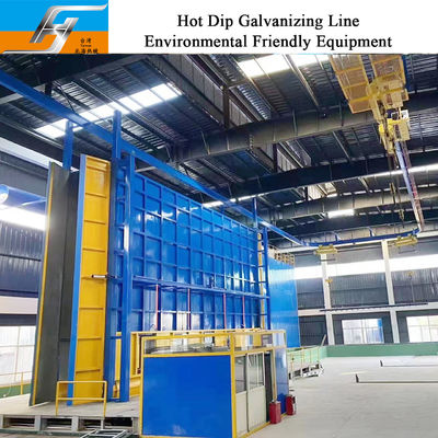 Dây chuyền mạ kẽm nhúng nóng có kích thước tùy chỉnh với điều khiển thông minh và hệ thống đốt xung tốc độ cao