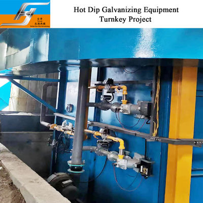 Lò sưởi nhúng nóng với lò đốt xung tốc độ cao để nhúng phần thép và thiết kế nồi hơi tùy chỉnh